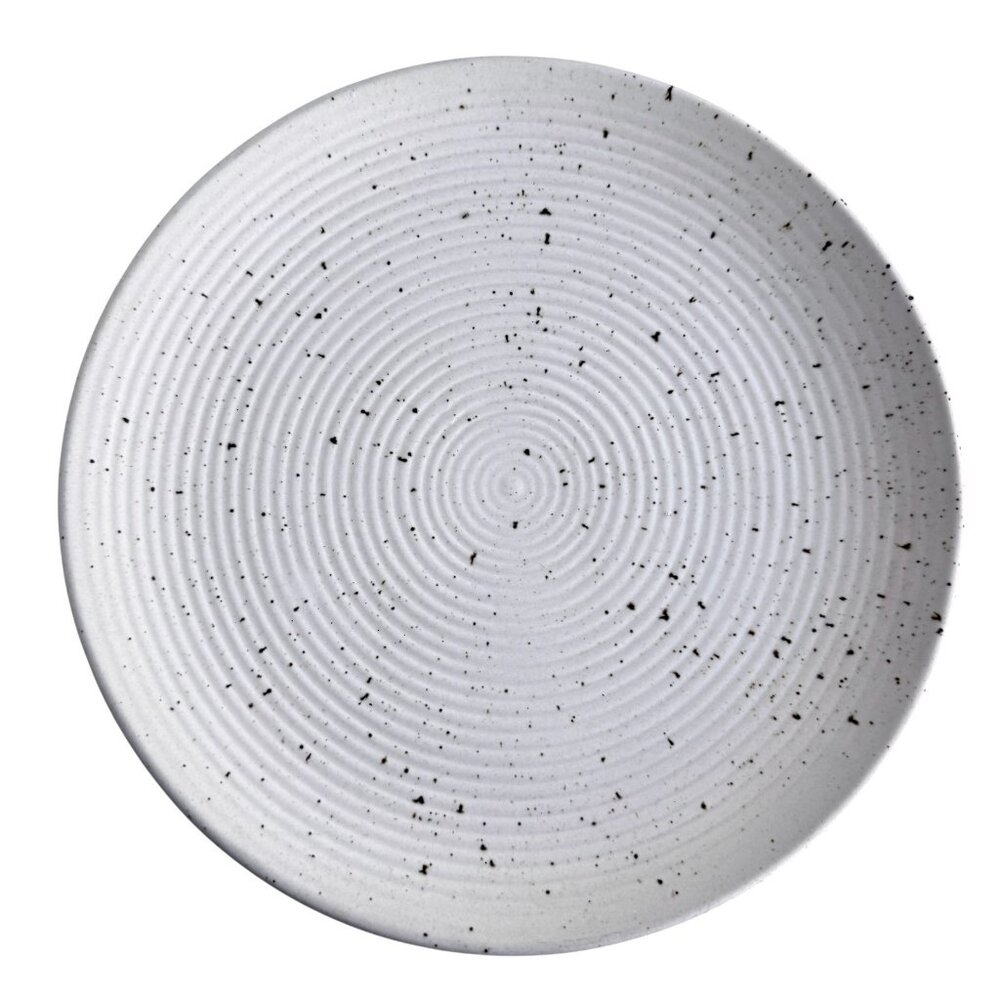 SUGARBOO & CO Ribbed Speckled Dinner Plate 11.5”